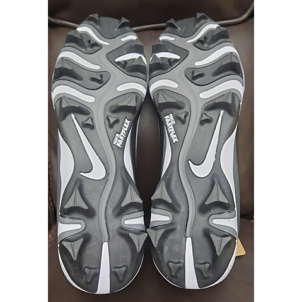 NIKE VAPOR EDGE SHARK 2 BLACK-WHITE-GREY FOOTBALL CLEATS Men's Size 13 - Picture 7 of 8